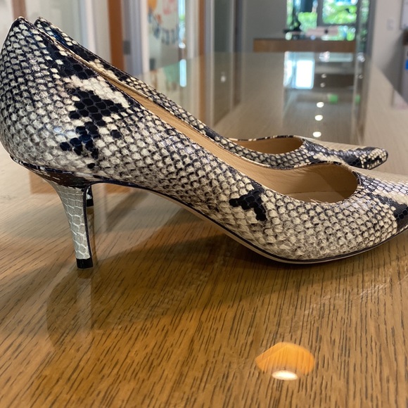 Jimmy Choo Snakeskin Print Heels - Picture 3 of 8